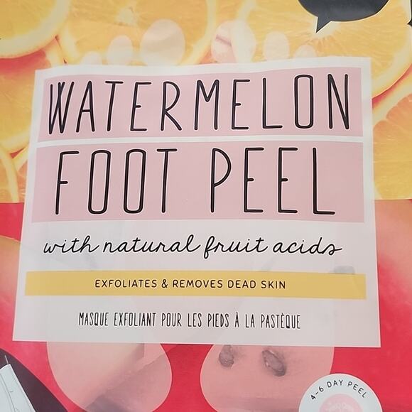 OH K! Watermelon Foot Peel Foot Mask Exfoliate Pedicure - 1 Pair - Picture 3 of 4